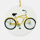 GELBE FAHRRAD-WEIHNACHTSverzierung Ornamente