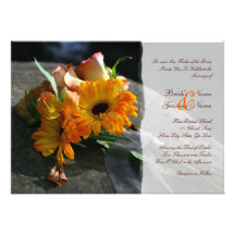 Gelbe Gänseblümchen-Blumen, die Einladung Wedding 