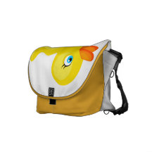 Gelbe Gummiente Kuriertasche
