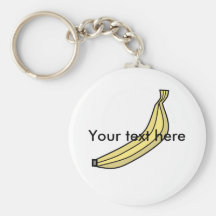 Gelbe Landbanane Schlüsselanhänger