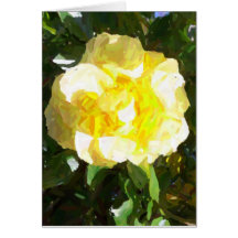 "Gelbe Rose " Grußkarte