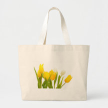 Gelbe Tulpen Leinentasche
