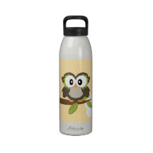 Gelbe Tupfen-Eulen-Wasser-Flasche BPA geben frei Trinkflaschen