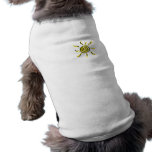 Gelbe und schwarze Mini Summersgarden Sonnenschein Haustiershirt