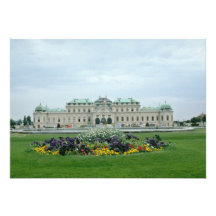 gelber Belvedere-Palast, Blumen Wiens, Österreich Personalisierte Einladungen