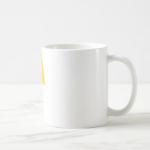 gelber Blitz Kaffee Haferl