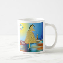 Gelber Hundebecher Kaffeetasse