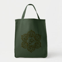 Gelber Om-mit Blumenentwurf Taschen
