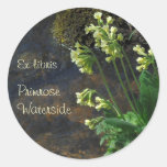 Gelber oxlip Blumen-Buchzeichenaufkleber
