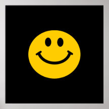 Gelber Smiley Posterdruck