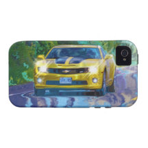 Gelber superschneller Sport-Auto iPhone 4 Kasten iPhone 4/4S Case