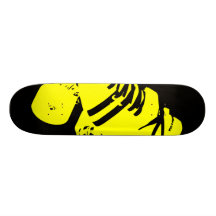 Gelber und schwarzer Rollen-Derby-SkateSkateboard Personalisiertes Deck
