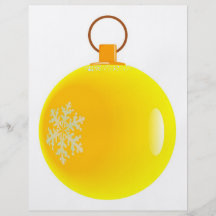 Gelber Weihnachtsflitter-Flieger