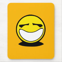Gelbes großes smileylächeln mauspads