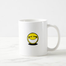 Gelbes großes smileylächeln tee tassen