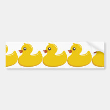 Gelbes GummiDuckie Auto Sticker