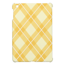 Gelbes Rauten-Muster iPad Mini Etui
