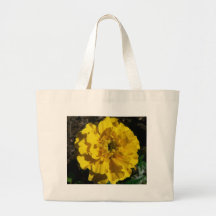 Gelbes Tagetes Einkaufstaschen