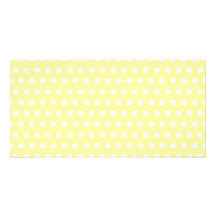 Gelbes Tupfenmuster. Spotty. Bild Karte