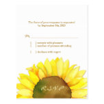 Gelbes u. weißes Sonnenblume-Hochzeit UAWG (4.25x5 Postkarten