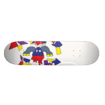 Gelegentliche Formen 2 Personalisiertes Skateboarddeck