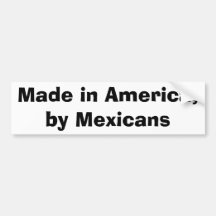 Gemacht in Amerika, durch Mexikaner Auto Aufkleber