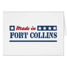 Gemacht in Fort Collins Grußkarte