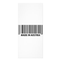 gemacht in Österreich-Ikone Bedruckte Werbekarten
