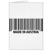 gemacht in Österreich-Ikone Grußkarte
