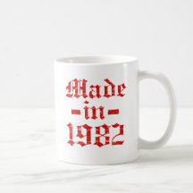 Gemachte im Jahre 1982 Entwürfe Kaffee Tasse