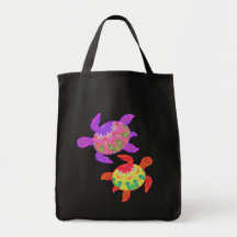 Gemalte Schildkröte-Dunkelheits-Taschen