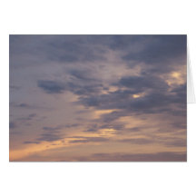Gemalter Himmel Grußkarte