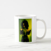 gemalter Mädchenbecher Kaffeehaferl