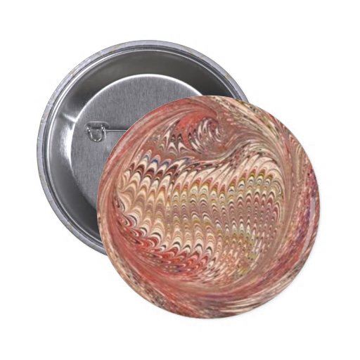Gemarmortes Papier-Locke (Rost) Buttons