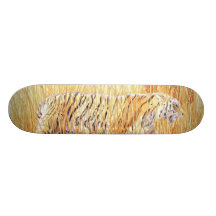 "Gemeindeland-" anpirschendes Tiger-Skateboard Individuelle Skatedecks