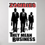 Gemeines Geschäft der Zombies Plakat