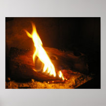 Gemütliches Feuer-Plakat
