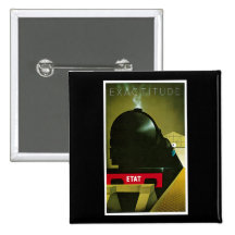 Genauigkeits-Vintages Reise-Werbungs-Plakat Button