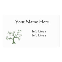 Genealogie-Visitenkarte-Schablone