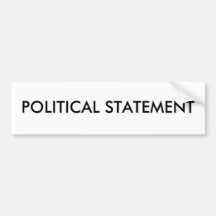 Generisch - POLITISCHE AUSSAGE Autoaufkleber