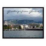 genève Seegrüße Postkarte