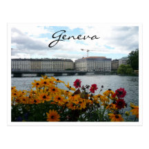 Genf-Seeflora Postkarte