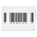 Genie-Bar-Code Grußkarte
