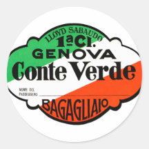 GenovaConteVerde Aufkleber