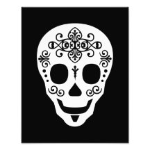Gent Sugar Skull by Leslie Peppers Photo Print