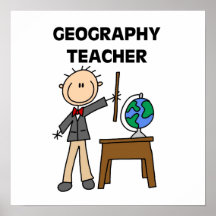 Geografie-Lehrer Plakatdrucke