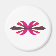 geometrische Formen geometric shapes Kühlschrankmagnet