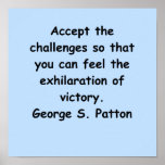 George s patton Zitat Plakate