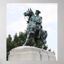 George Washington-Statue, Washington-Kreis Plakate