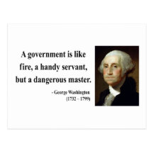 George Washington-Zitat 1b Postkarte